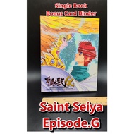 Saint Seiya Episode.G Single Book Bonus Card Binder + 2 Postcards RARE