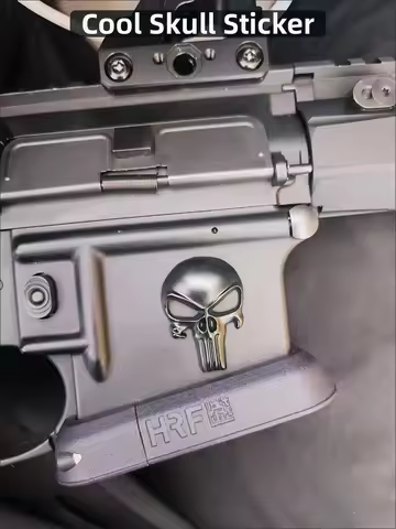 Metal Sticker for AR15 AR10 AK47 M4 M16 1911 M92 Glock G17 G19 G22 G34 G43X USP Sig Sauer P226 Airso