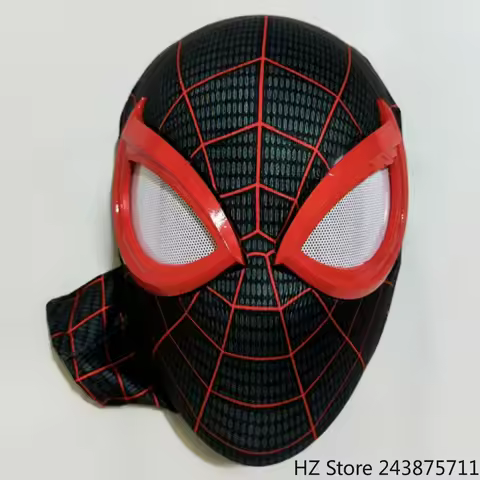 mar-vel Spider-Man PS5 Ultimate Miles Morales Game 1:1 Halloween Cosplay Mask spider man ps5 mask CO