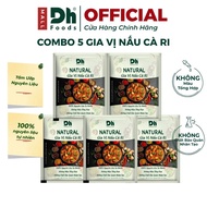 Combo 5 Natural Curry Spices Dh Foods 10g - Curry Spices, Rich, Convenient and Fast Cooking Spices