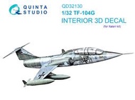 ㊣ Quinta Studio 1/32 TF-104G 台灣星式戰機 Italeri 3D立體浮雕水貼 QD32130