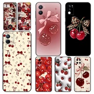 Cherry fruit pattern T3 for Vivo U3 Y19 S1 S16 Pro S17 T S19 PRO T3 Z9 V5 lite Y67 V5s Plus Y66  V7 