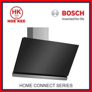 Bosch DWK98PR60B 90 cm Wall-mounted Clear Glass Black Printed Cooker Hood