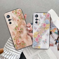 Vivo X70 / X70 Pro case with flower print, beautiful fashion