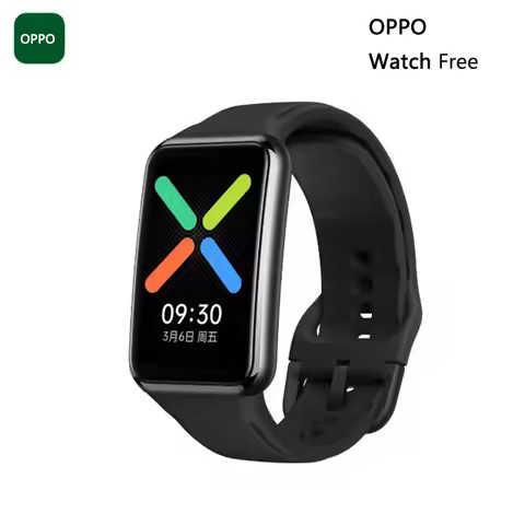 Original OPPO Watch Free 1.64inch AMOLED Smartwatch Osleep Sleep Monitoring Blood Oxygen Monitoring