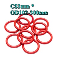 O-ring (silicone) ,Silicone O Ring Seals CS3mm*OD102-300mm[NBL]