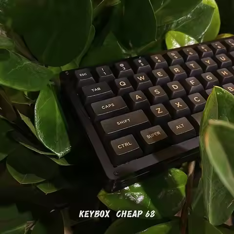 2025 Stacked Acrylic Cheap68 R2 Gasket Black Matte Mechanical Keyboard Kit MW65 Keyboard Kit