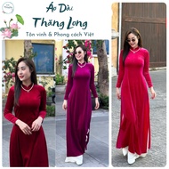 Traditional Ao Dai, Velvet Ao Dai for Mom, Turtleneck Ao Dai, Soft Velvet Ao Dai, Thang Long Ao Dai
