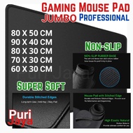 Plain Black Mousepad Thick Jumbo Mouse pad XXXL 90cm 40cm 80cm 50cm 60cm 30cm 70cm Black Gaming Rubb