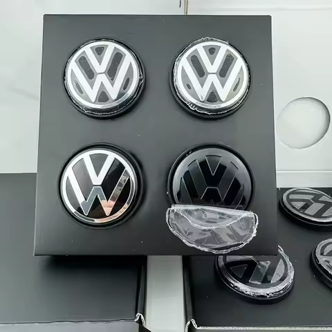 Floating Center Caps 4pcs 56MM 65MM Car Wheel Hub Covers For VW GTI Polo Golf 4 5 6 7 8 Touran CC Pa