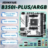 JGINYUE B350 AM4 mini ITX Motherboard For Ryzen1000-5000series R5-2600/3600/5500 DDR4 RAM Desktop Of