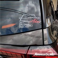 Sticker Kereta Alza, Perodua Alza, Car Sticker, Vinyl Cutting, Custom Sticker.