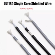 UL1185 Single Core Shielded Wire 28AWG 26 24 22 20 18 16 14 12 10AWG Tinned Copper Winding Shielded 