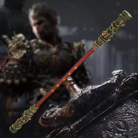 40CM Black Myth Wu Kong Golden Cudgel Sun Wukong Ruyi Jingu Bang Metal Monkey King Ruyi Golden Cudge