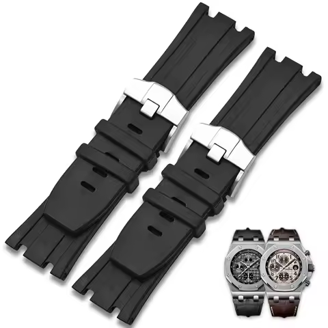 Waterproof Rubber Silicone Watch Strap Men's Band for AP 15710 26067 26470 15703 26178 Aibi Royal Oa