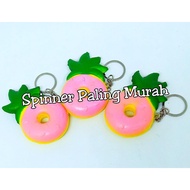 GANTUNGAN Pink Pineapple Donut Squishy Pink Pineapple Donut Squishy Keychain/