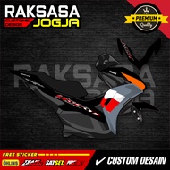Yamaha Aerox new transparent striping sticker, minimalist racing vinyl ZK-9