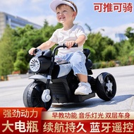 HY&amp; Children's Electric Motor Tricycle Battery Car Male and Female Baby Can Sit Adult Rechargeable with Remote Control T