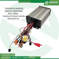 BLDC MOTOR CONTROLLER UNIVERSAL 48/60/72V 1500W - 48-72V1500W - -48-72V1500W