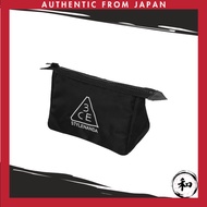 3CE Pouch Small Black Makeup Pouch Cosmetic Pouch Travel Pouch【Direct from Japan】