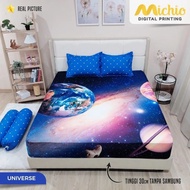(NEW) MICHIO - COD Available Super Queen King Size Bed Sheet Set 160 180 160x200 180x200 No. 1 2 Hei
