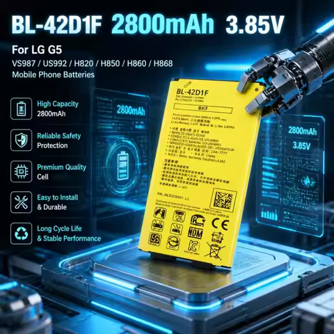 BL-42D1F 2800mAh 3.85V Replacement Battery for LG G5 VS987 US992 H820 H850 H860 H868 Mobile Phone Ba