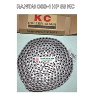 HP CHAIN 08B-1 SS KC ROLLER CHAIN 08B SINGLE HOLLOW PIN STAINLESS STEEL KC KC 08BX1 STAINLESS STEEL 