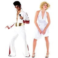 Halloween Costume Set - Marilyn Monroe & Elvis Presley Wigs Inspired