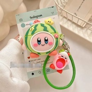 Watermelon Shape Kirby Airpods Pro2 Case Airpods 4/4(ANC) Shockproof 3D Soft Silicone Cartoon Earpho
