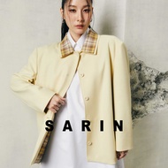 Sarin London jacket เสื้อตัวนอก ปกและซับในผ้าลาย premium Jacket