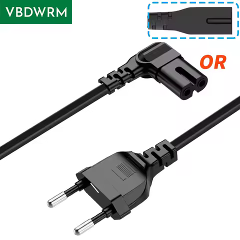 EU To IEC 320C C7 AC power cord Schuko CEE7/16 to C7 Firgure 8 Power lead cable for samsung Philips 