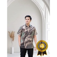 Men's Short Sleeve Batik Shirt - Men's Batik Shirt - Men's Jumbo Batik Shirt ML XL XXL 3XL 4XL 5XL