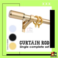 Rod Langsir/Kayu Langsir Aluminium Alloy Set Lengkap Single (Curtain Rod Single Complete Set)