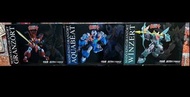 (9成新 已開 無display 1set 3盒) 千值練 METAMOR FORCE 魔動王 GRANZORT 地隱俠 & WINZERT 水捲俠 & AQUABEAT 風飄俠 (普通版)