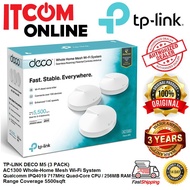 TP-LINK DECO M5 WIFI DUALBAND AC1300 MESH ROUTER UNIFI (1 2 3 PACK) TP-LINK CLEAR STOCK