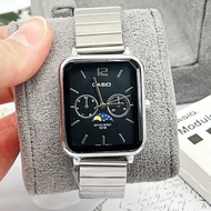 นาฬิกาข้อมือ MTP-M305D-7AV หน้าปัดดีไซน์ Moon phase สายปรับได้ไม่ต้องตัด พร้อมกล่องฟรี