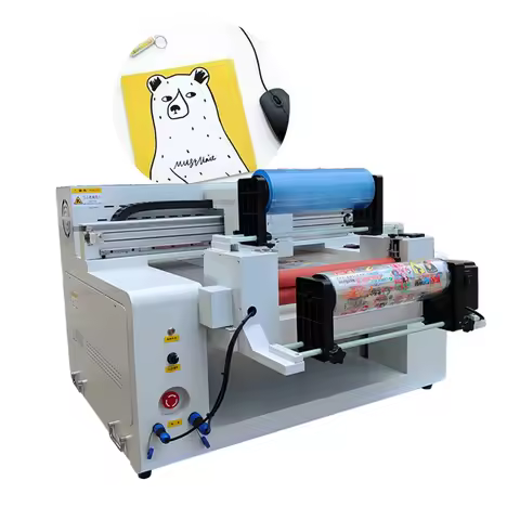 High Quality 6050 Model UV DTF A/B Film Printer Machine 3D Roll to Roll Direct to Film Printing for 