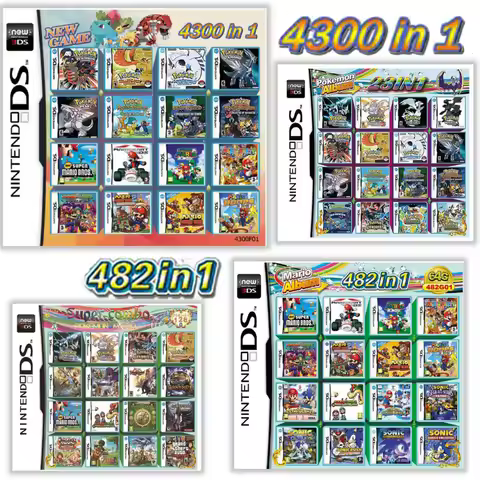 4300 in 1 MULTI CART Super Combo Video Games Cartridge Card Cart For DS NDS 3DS XL 3DSXL 2DS NDSL ND