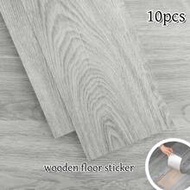 10pcs/20pcs Set 40x15cm/15.75x5.91in 0.6m²/1.2m² Removable Peel And Stick Floor Tiles, PVC Wood Grai
