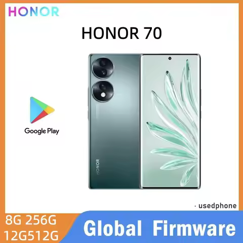 HONOR 70 5g Smartphone Global firmware 6.67-inch 4800mAh rear camera 54MP Snapdragon 778G Plus RAM 1