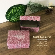 Snack Box 11x15 Batik Motif Cake Box/ Retail Size Event Box/