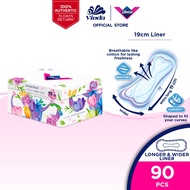 Libresse Longer & Wider Slim Panty Liner 19cm (90s) Box