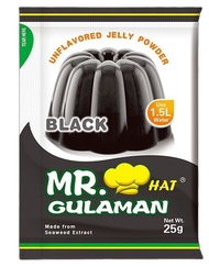 Mr. Gulaman Unflavored Jelly Powder Black (25g)