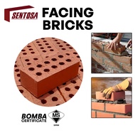 [Kuala Lumpur &amp; Klang Valley Only] Facing Bricks 10 Holes | Batu-Bata Merah 10 Lubang | Red Brick (PIECE)