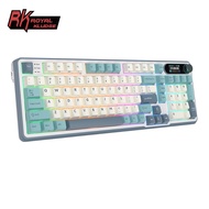 Royal Kludge RK S98 Gaming Keyboard White Blue Light, 98 Keys