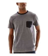 Ecko Unltd. Mens Pocket Dot Graphic T-Shirt, Grey, Medium