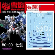 [SNOW FLAME] Waterslide Decal - [MG31] MG 1/100 GN-0000/7S 00 Seven Sword (Fluorescent)