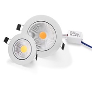 【Worth-Buy】 Dimmable Led Downlight Light Cob Ceiling Spot Light 3w 7w 12w 85-265v Ceiling Recessed Lights Indoor Lighting