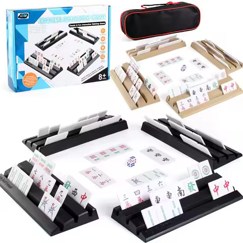 Rummikub Israeli Digital Game with 4 Racks Classic Rummy Cube Board Game American Numbered Mahjong T