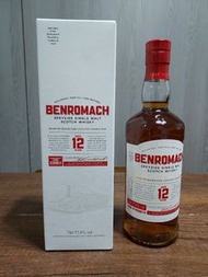 Benromach Aged 12 Years Speyside Single Malt Scotch Whisky Cask Strength, Taiwan Market Exclusive 百樂門12年新版原酒威士忌700ml ABV 57.8%